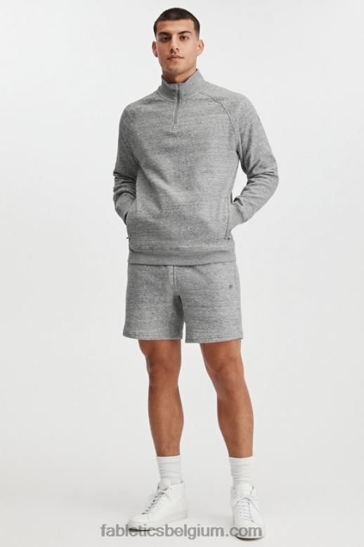 midden grijs htr Heren de go-to 1/4 rits 188 Fabletics LH20J3614
