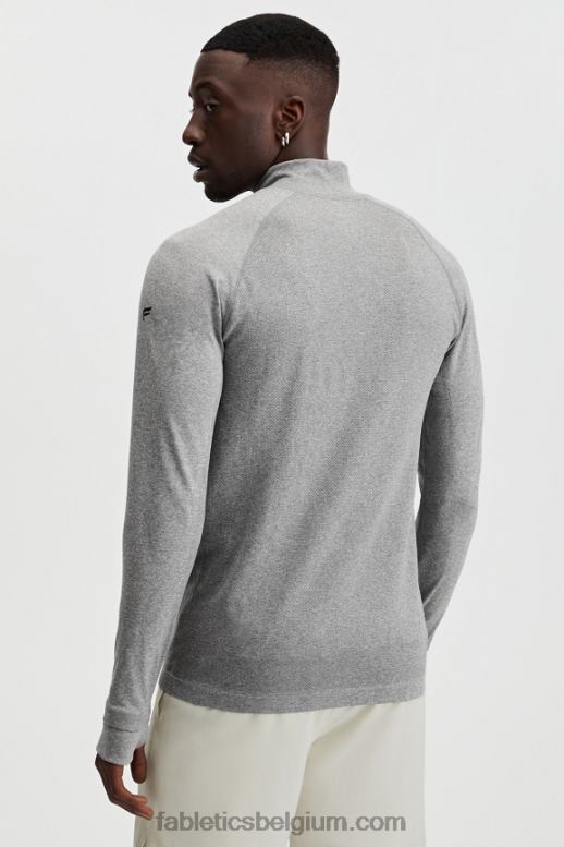 midden grijs htr Heren de trainingsdag 1/4 zip Fabletics LH20J3591