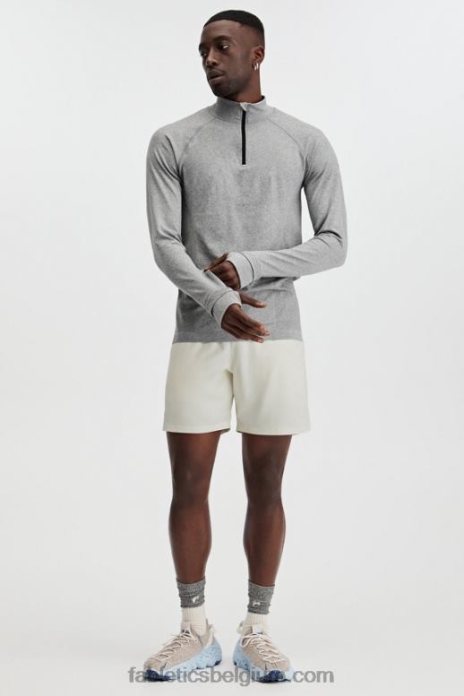 midden grijs htr Heren de trainingsdag 1/4 zip Fabletics LH20J3591