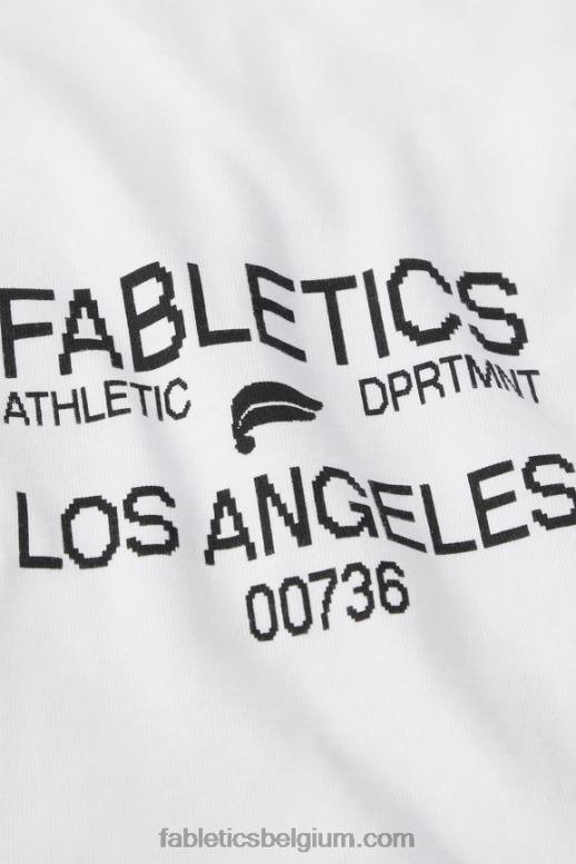 witte diepte tee Heren de r&r ls tee Fabletics LH20J3602