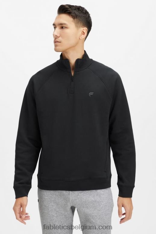 zwart Heren de go-to 1/4 ritssluiting 187 Fabletics LH20J3607