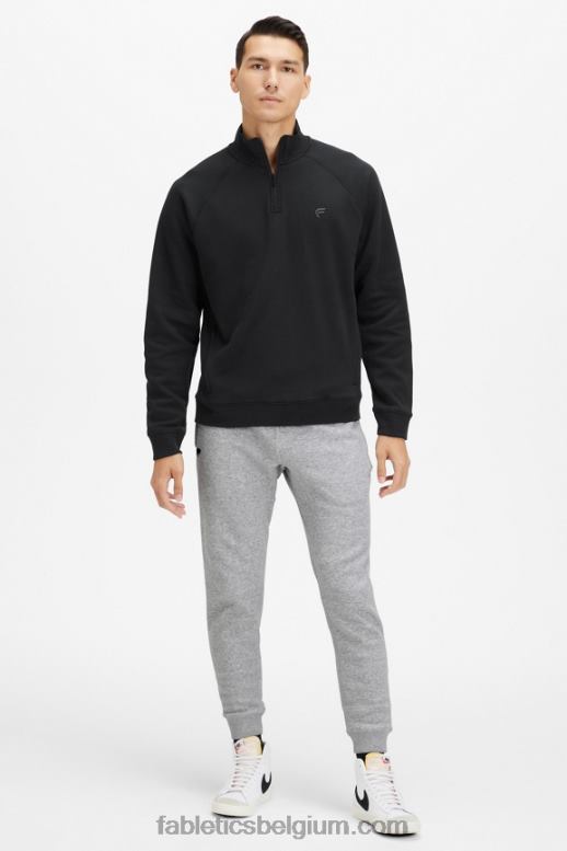 zwart Heren de go-to 1/4 ritssluiting 187 Fabletics LH20J3607