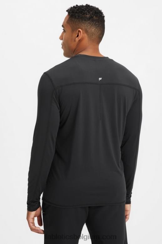 zwart Heren onderscrub met lange mouwen voor dagelijks gebruik Fabletics LH20J3587