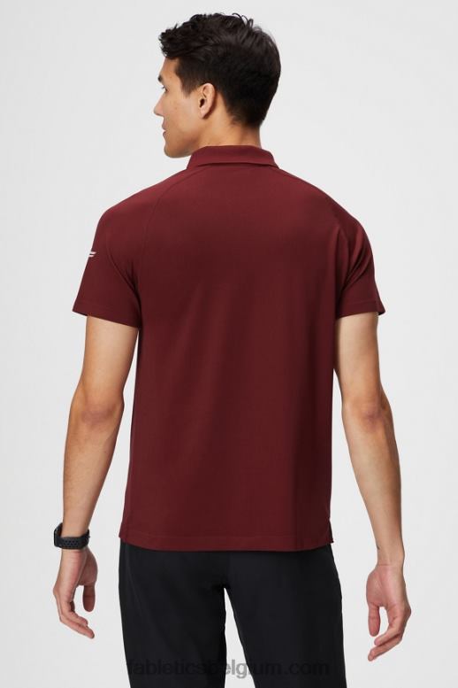 adrenaline rood Heren de trainingsdag polo 168 Fabletics LH20J3410