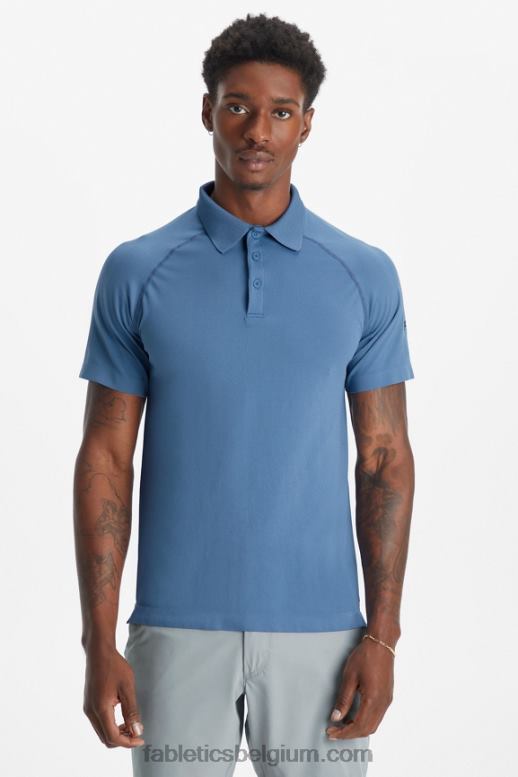 blauwe horizon Heren de trainingsdag polo 169 Fabletics LH20J3418