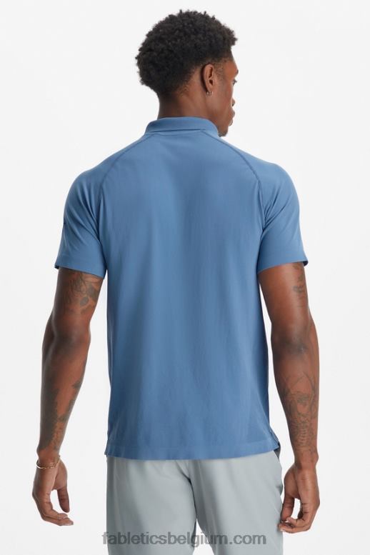 blauwe horizon Heren de trainingsdag polo 169 Fabletics LH20J3418