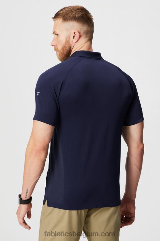 diepe marine Heren de trainingsdag polo 167 Fabletics LH20J3408