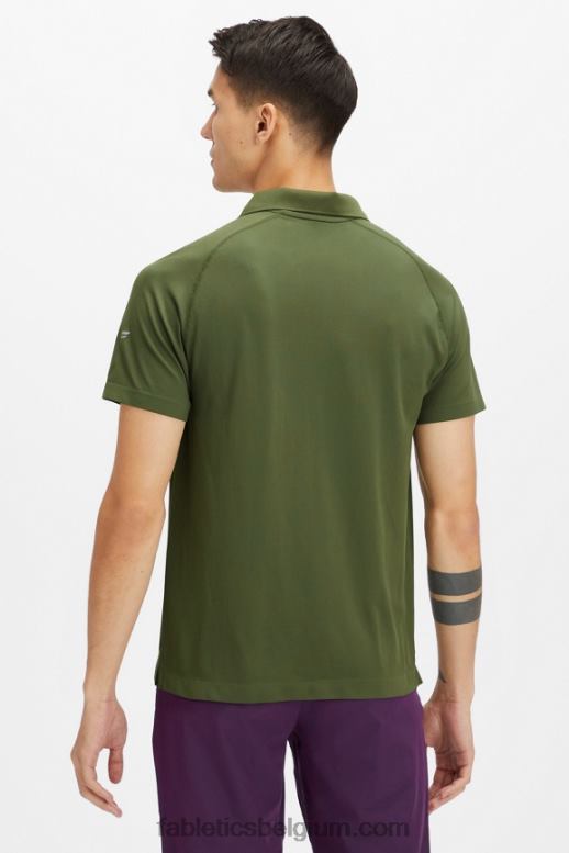 donker mos Heren de trainingsdag polo 170 Fabletics LH20J3420