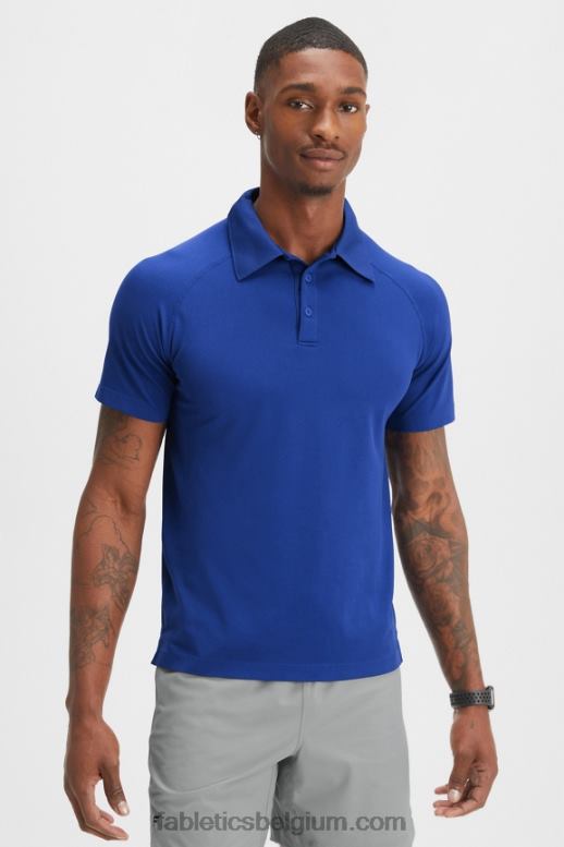 frans blauw Heren de trainingsdag polo 168 Fabletics LH20J3411