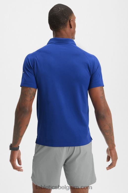 frans blauw Heren de trainingsdag polo 168 Fabletics LH20J3411