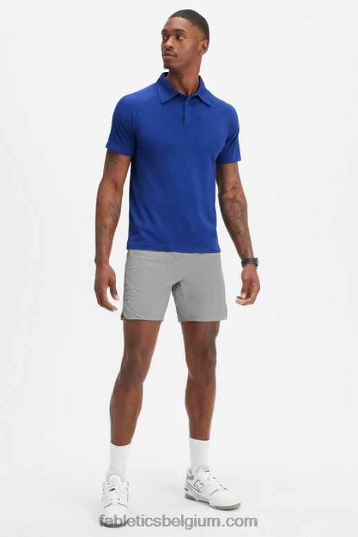 frans blauw Heren de trainingsdag polo 168 Fabletics LH20J3411