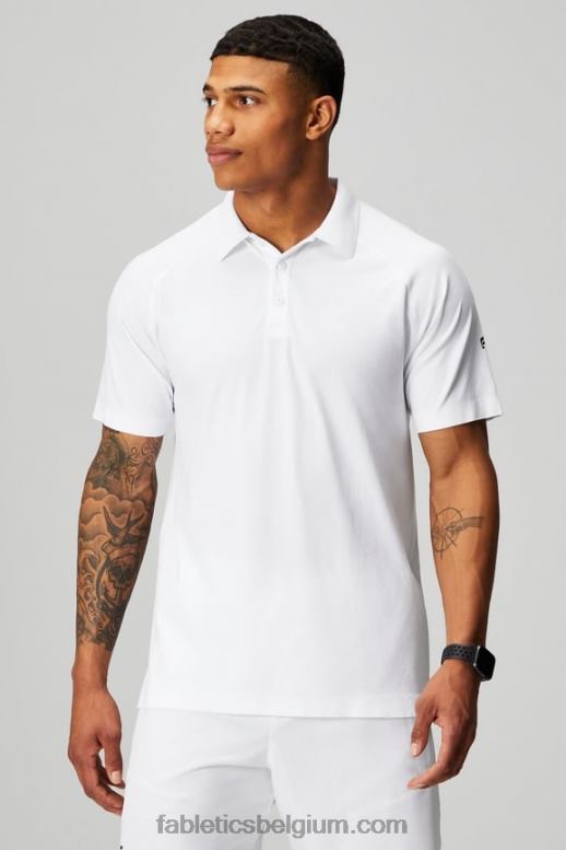klassiek wit Heren de trainingsdag polo 166 Fabletics LH20J3403