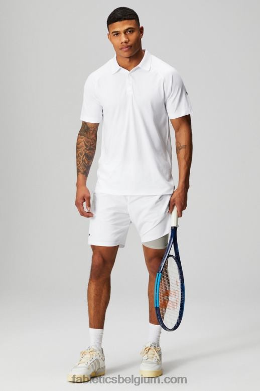 klassiek wit Heren de trainingsdag polo 166 Fabletics LH20J3403