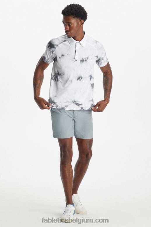 klassieke witte kleurstof Heren de trainingsdag polo 174 Fabletics LH20J3457