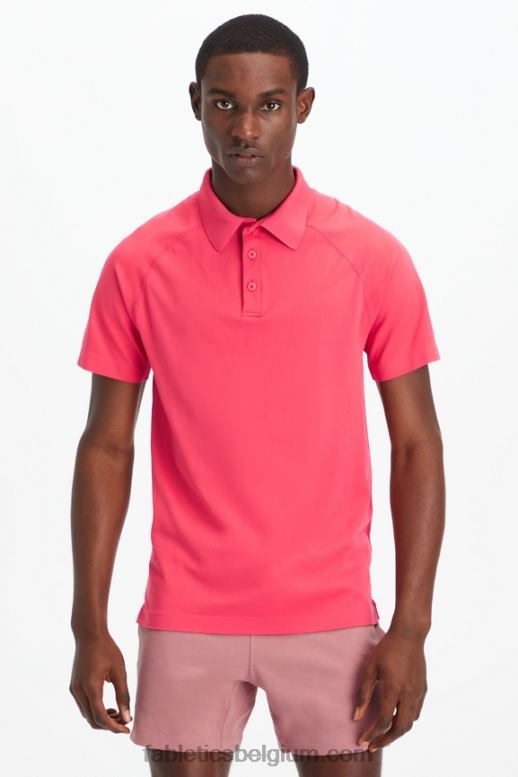 magenta rood Heren de trainingsdag polo 169 Fabletics LH20J3416