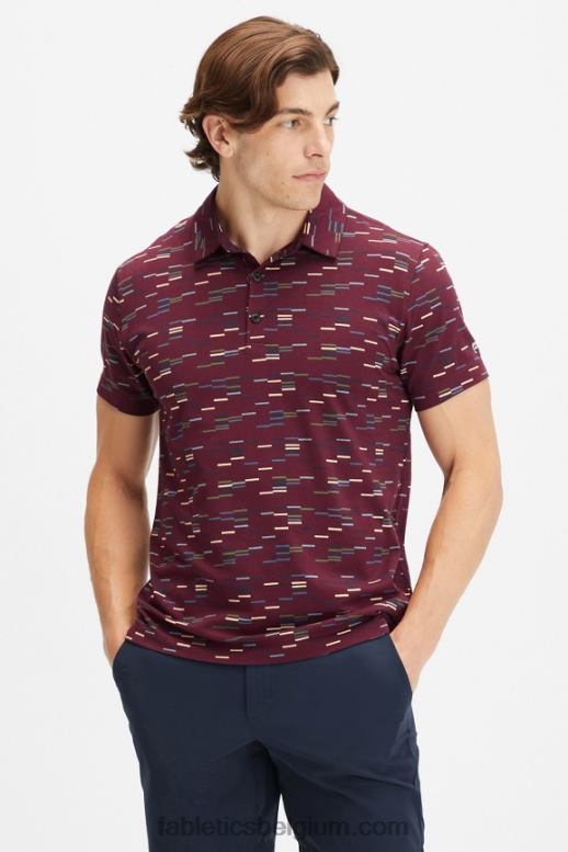 merlot fijn gevoerd Heren de 24-7 polo 173 Fabletics LH20J3436
