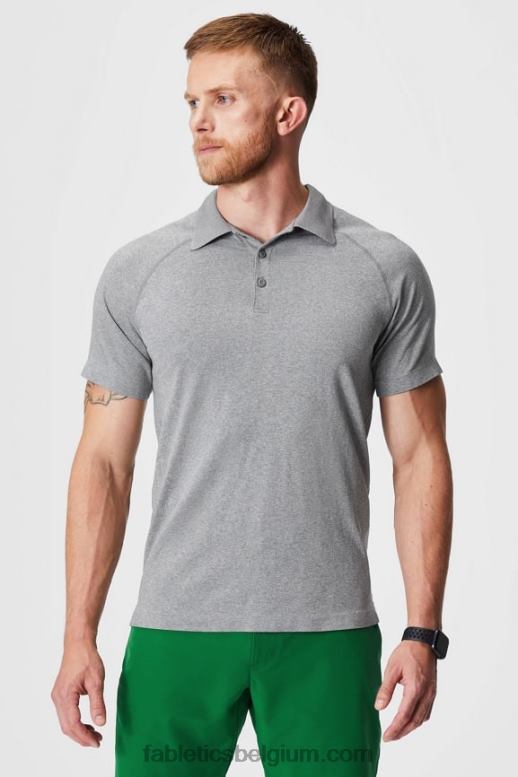 midden grijs htr Heren de trainingsdag polo 168 Fabletics LH20J3413