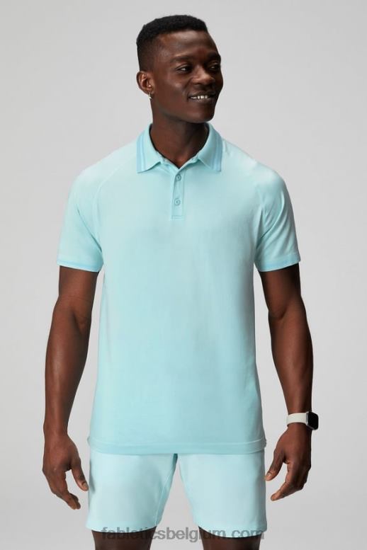 noords blauw Heren de trainingsdag getipt polo Fabletics LH20J3442