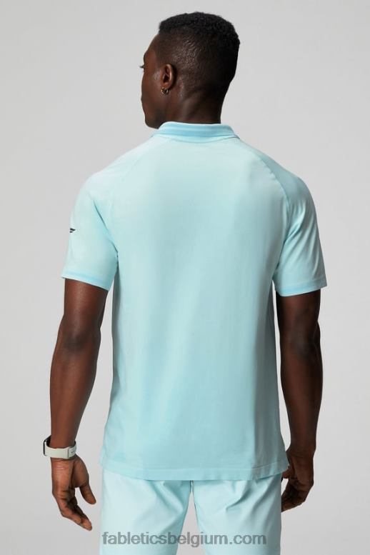 noords blauw Heren de trainingsdag getipt polo Fabletics LH20J3442