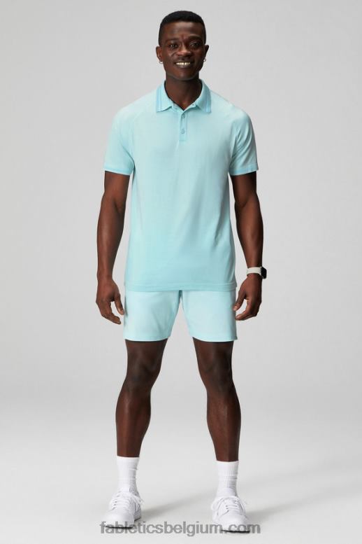 noords blauw Heren de trainingsdag getipt polo Fabletics LH20J3442