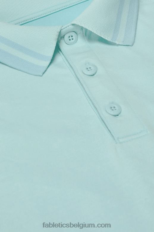 noords blauw Heren de trainingsdag getipt polo Fabletics LH20J3442