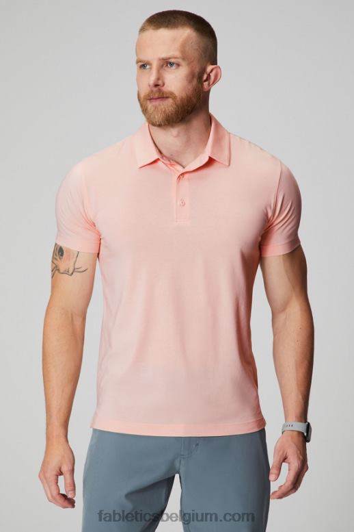 roze botercreme Heren de 24-7 polo 171 Fabletics LH20J3425