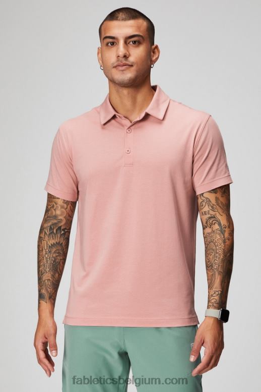 roze leisteen Heren de 24-7 polo 172 Fabletics LH20J3432