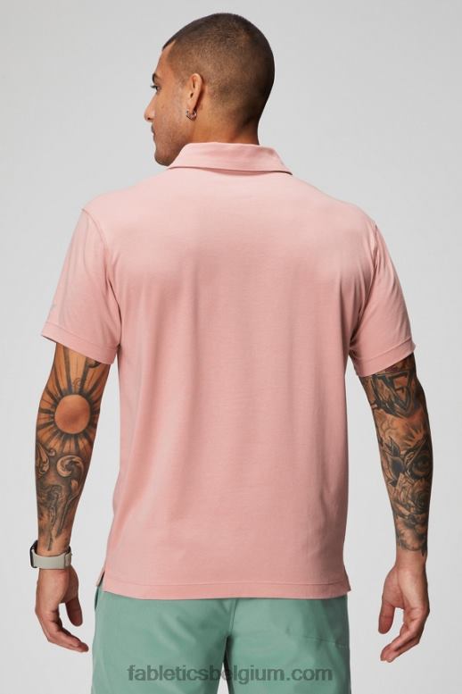 roze leisteen Heren de 24-7 polo 172 Fabletics LH20J3432