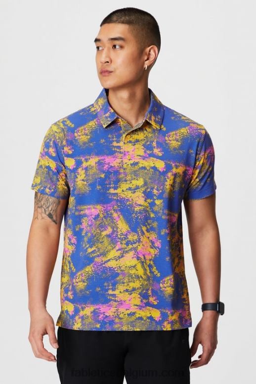 zonsondergang geel omgevingsgeluid Heren de 24-7 polo 171 Fabletics LH20J3424