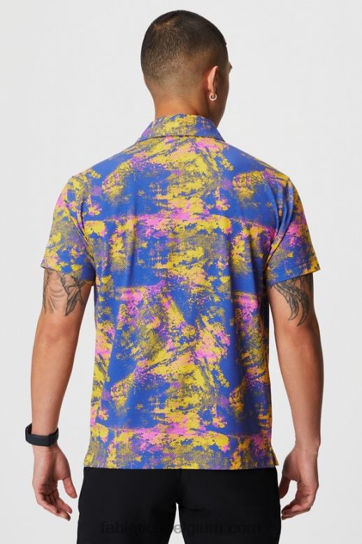 zonsondergang geel omgevingsgeluid Heren de 24-7 polo 171 Fabletics LH20J3424