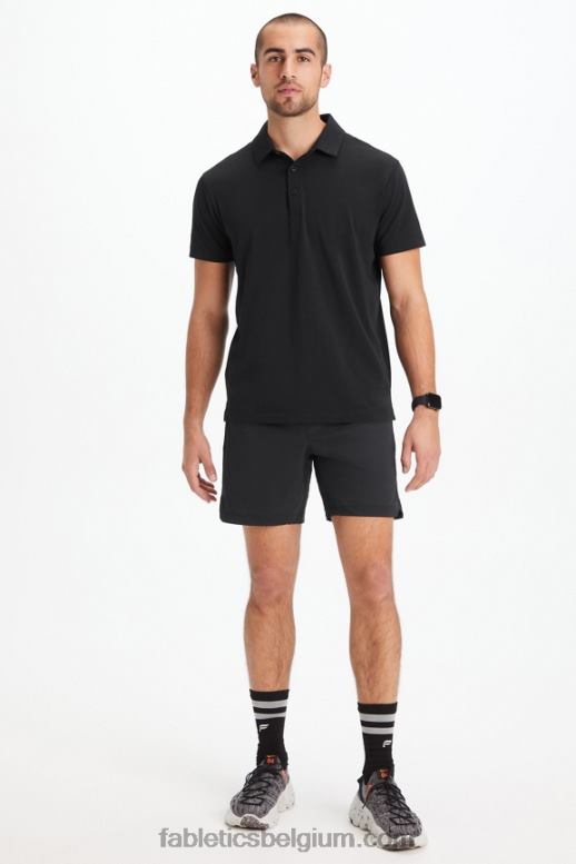 zwart Heren de 24-7 polo 173 Fabletics LH20J3434
