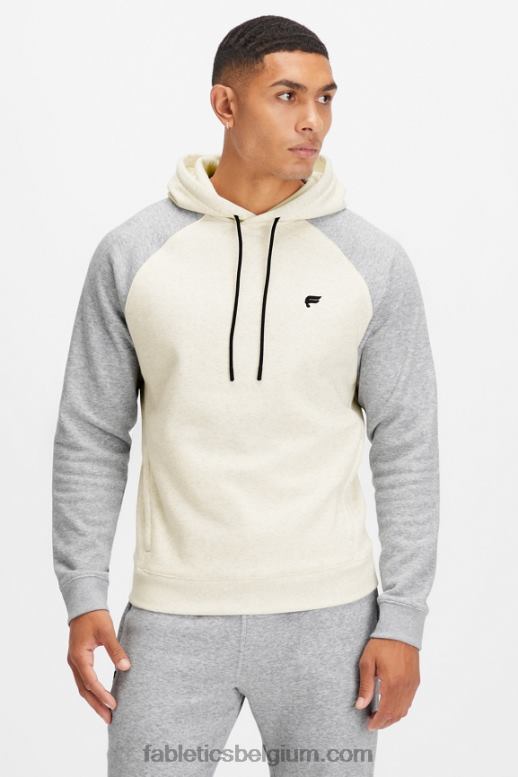 bone/classic grey heather Heren de favoriete hoodie 192 Fabletics LH20J3684