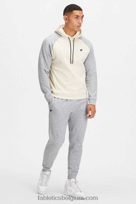 bone/classic grey heather Heren de favoriete hoodie 192 Fabletics LH20J3684