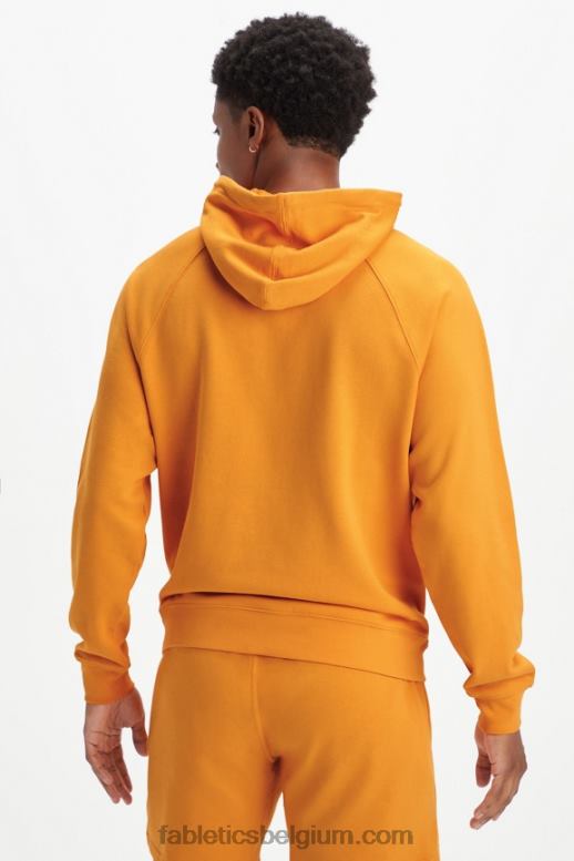gouden oker Heren de lichtgewicht go-to hoodie Fabletics LH20J3664