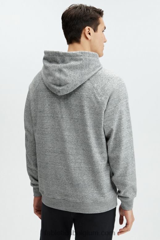 grijze heide Heren de postgame-hoodie Fabletics LH20J3723