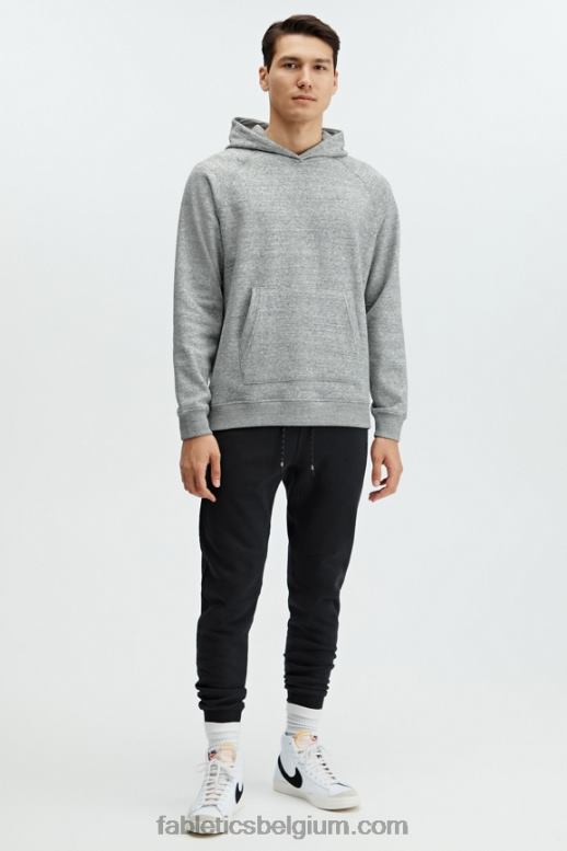 grijze heide Heren de postgame-hoodie Fabletics LH20J3723