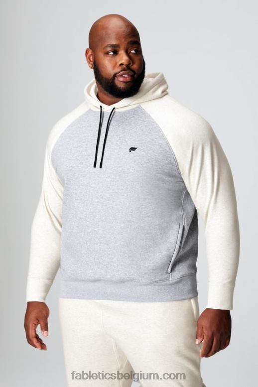 klassiek grijs heide/been Heren de favoriete hoodie 190 Fabletics LH20J3675