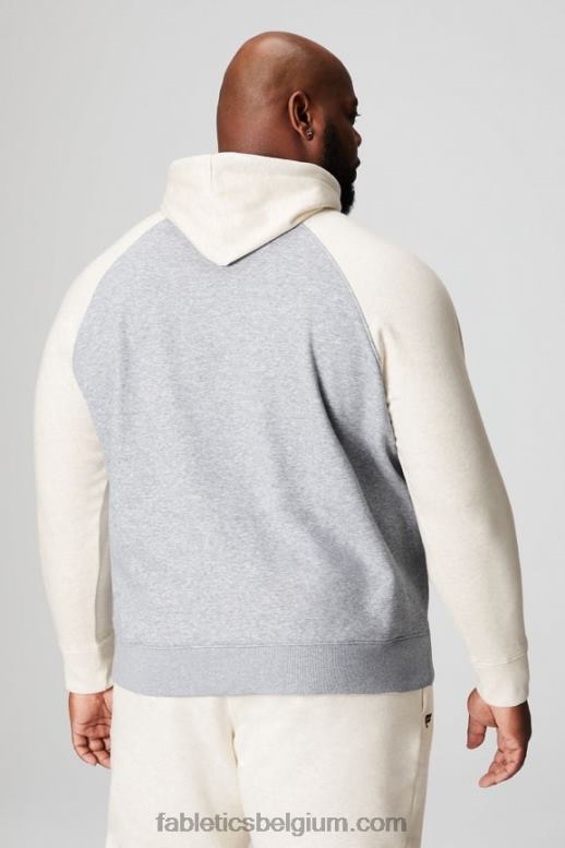klassiek grijs heide/been Heren de favoriete hoodie 190 Fabletics LH20J3675