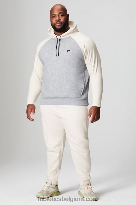 klassiek grijs heide/been Heren de favoriete hoodie 190 Fabletics LH20J3675