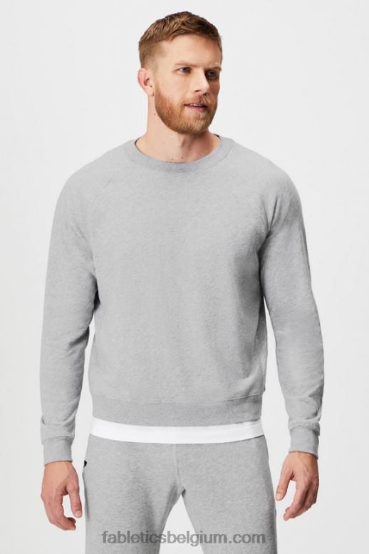 klassieke grijze heide Heren de lichtgewicht go-to crew Fabletics LH20J3670