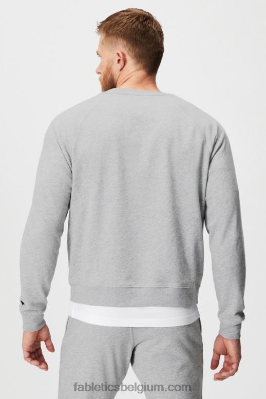 klassieke grijze heide Heren de lichtgewicht go-to crew Fabletics LH20J3670