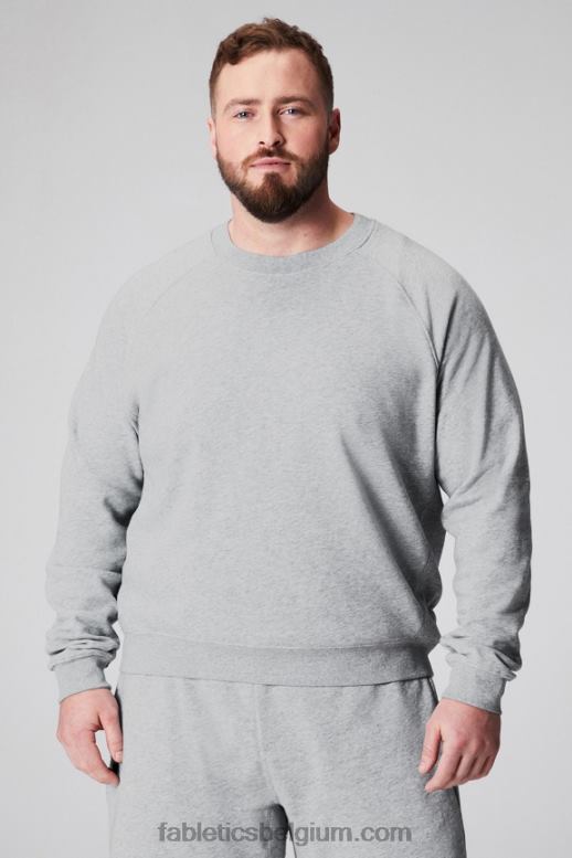 klassieke grijze heide Heren de lichtgewicht go-to crew Fabletics LH20J3671
