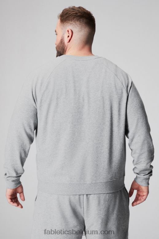 klassieke grijze heide Heren de lichtgewicht go-to crew Fabletics LH20J3671