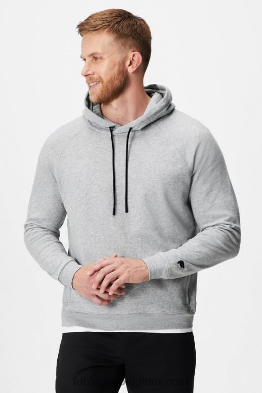klassieke grijze heide Heren de lichtgewicht go-to hoodie Fabletics LH20J3656