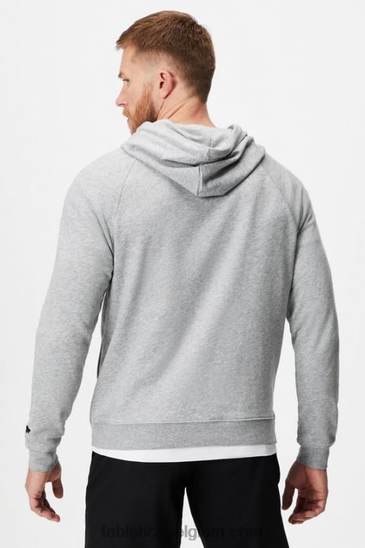 klassieke grijze heide Heren de lichtgewicht go-to hoodie Fabletics LH20J3656