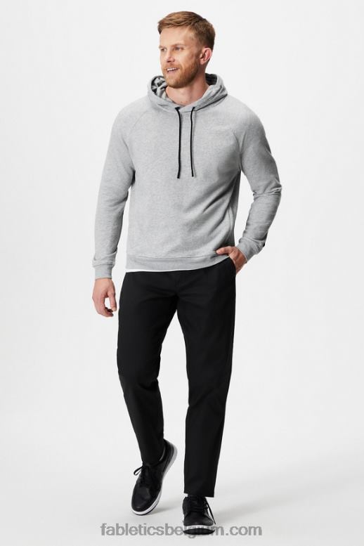 klassieke grijze heide Heren de lichtgewicht go-to hoodie Fabletics LH20J3656