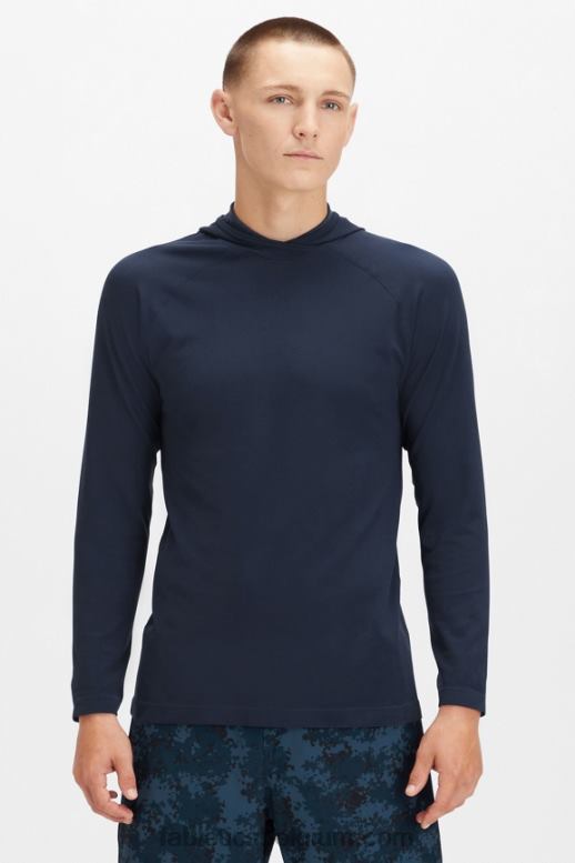 klassieke marine Heren de trainingsdag hoodie Fabletics LH20J3623