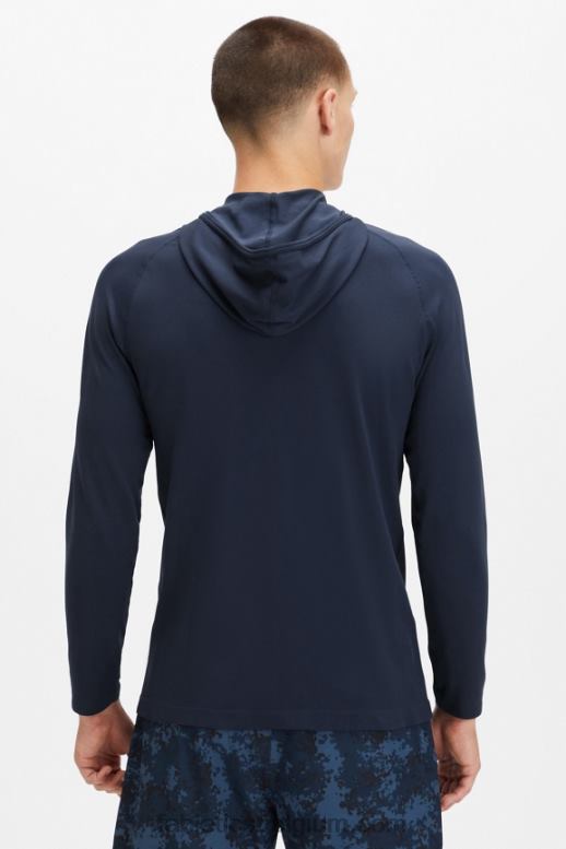 klassieke marine Heren de trainingsdag hoodie Fabletics LH20J3623