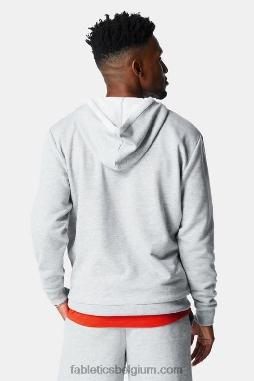 lichtgrijze heide Heren de lichtgewicht go-to hoodie Fabletics LH20J3657