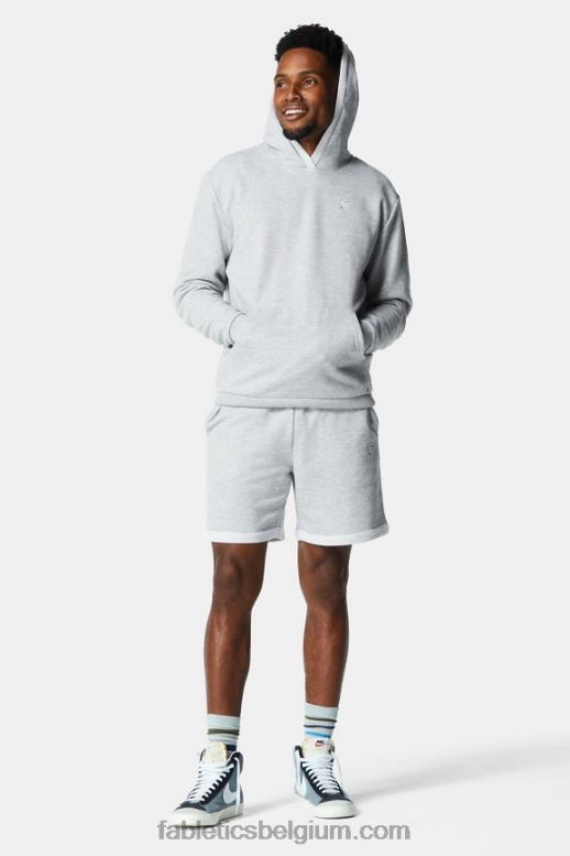 lichtgrijze heide Heren de lichtgewicht go-to hoodie Fabletics LH20J3657